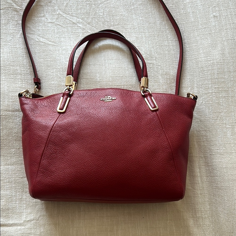 Red Kelsey Crossbody Coach Bag